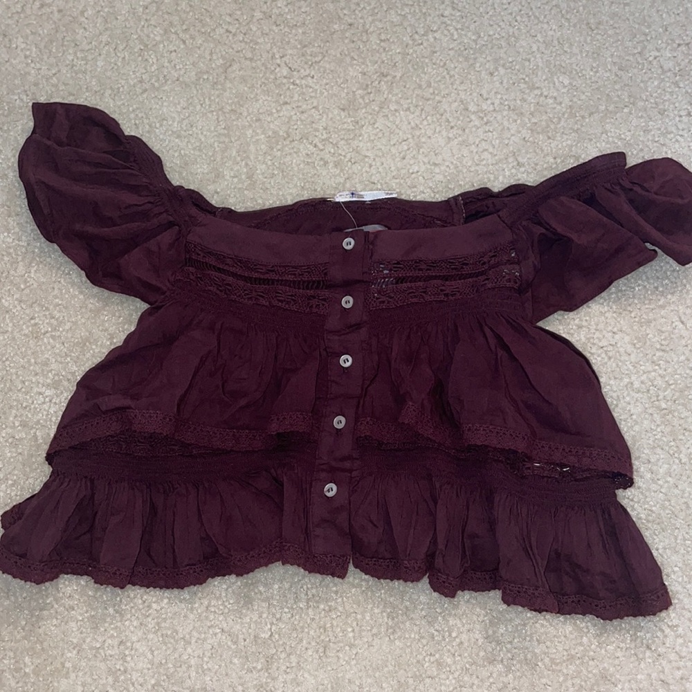 NWOT Free People Off the Shoulder Top